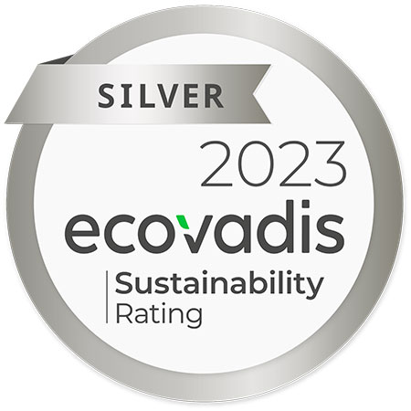 Logo Silbermedaille 2023 ecovadis